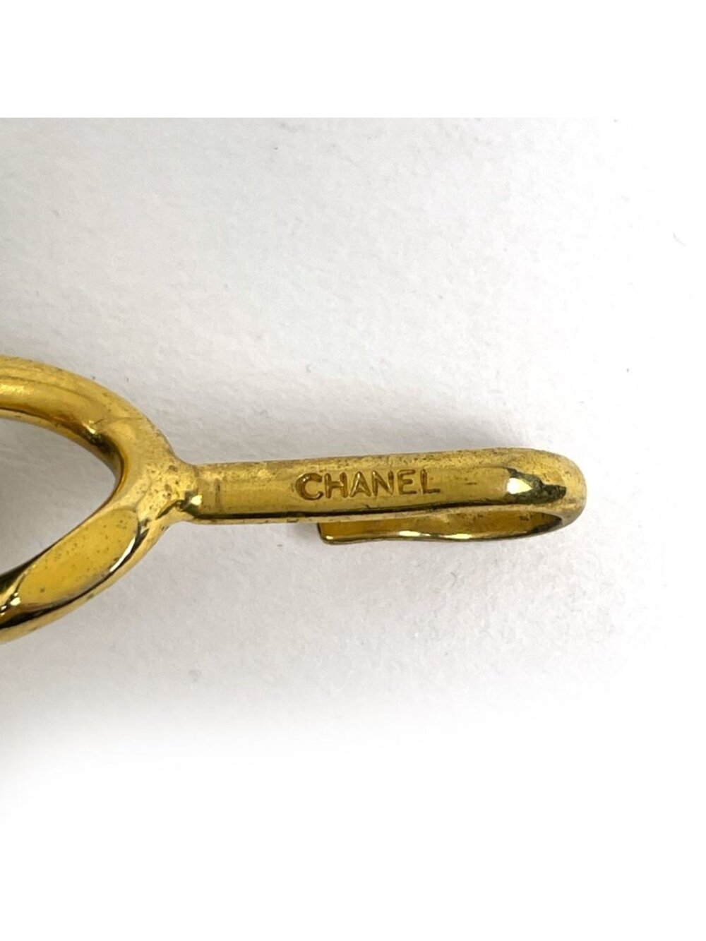 Chanel CC Logo Chain Belt Leather Gold Black - Picture 6 of 7